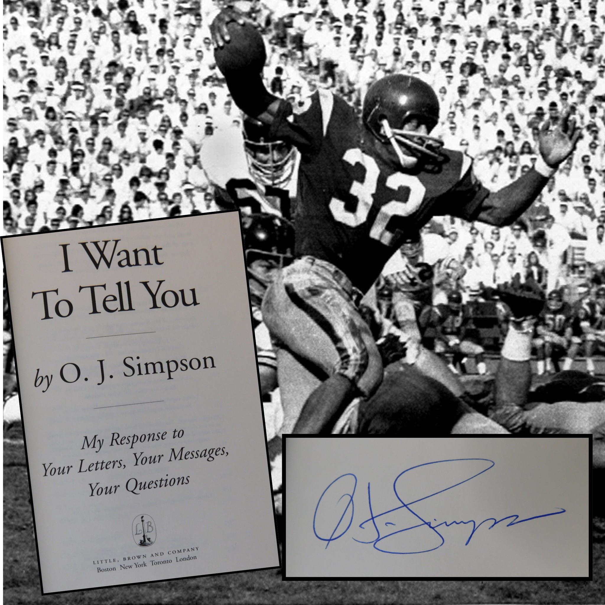 Love him or hate him, those of us of a certain age remember that day in June of 1994 like it was yesterday! Heisman Trophy winner, NFL Hall-of-Famer, and actor O.J. Simpson had just been charged with the murders of his ex-wife, Nicole Brown Simpson, and Ronald Goldman. It was around 6:45 p.m. on June 17 when police spotted Simpson on the LA expressway in a white Ford Bronco being driven by his best friend and former teammate, Al Cowlings. Simpson was riding in the back, and he reportedly had a gun. Dozens of police cars followed in slow pursuit, news helicopters were flying overhead and NBC news anchor Tom Brokaw anchoring the coverage, for the millions of us glued to our TV's. This is the 1995 Signed Limited edition of "I Want to Tell You." O.J. responds to letters he received while in jail and shares his thoughts in his own words about his innocence, his life with Nicole Brown Simpson, his kids, the Media, the Judicial System, spousal abuse, religion, and racism. Just added to our online stores with FREE shipping included. Check it out!
.
.
.
#BookCollectors, #Bookstagram, #Bibliophile, #FirstEditions, #BookLovers, #CollectibleBooks, #BookShop #signedbooks #BarronRareBooks #BookDealer, #RareBookStore