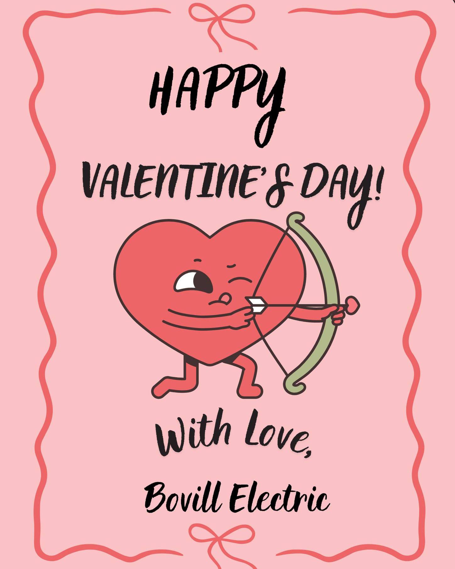 This Valentine’s Day, we’re here to keep your home shining bright! 🩷⚡