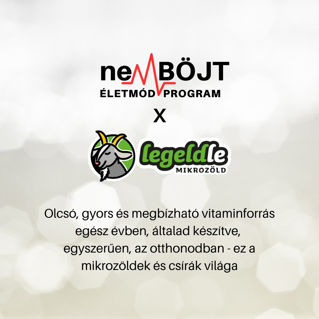 Nagyon örülök, hogy sikerült egy mikrozöldekkel és csírákkal foglalkozó magyar céget is bevonni a #nemBÖJT életmód programba! A @legeldle webshopjában mindent megtaláltok, ami a sikeres mikrozöldség és csíra termesztéshez szükséges - mindezt otthoni környezetben, végtelenül egyszerűen. Nagyon költséghatékony, finom és egészséges megoldás, főleg a téli hónapokban, amikor kevesebb friss, helyi alapanyag elérhető számunkra. 🌱