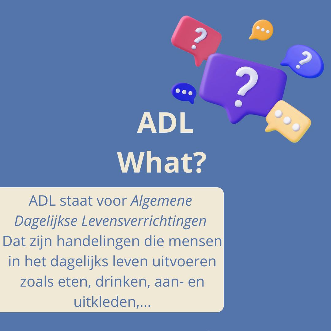 Naar aanleiding van ergotherapie-dag van gisteren, geven wij graag een woordje uitleg over ADL-activiteiten👩🍳