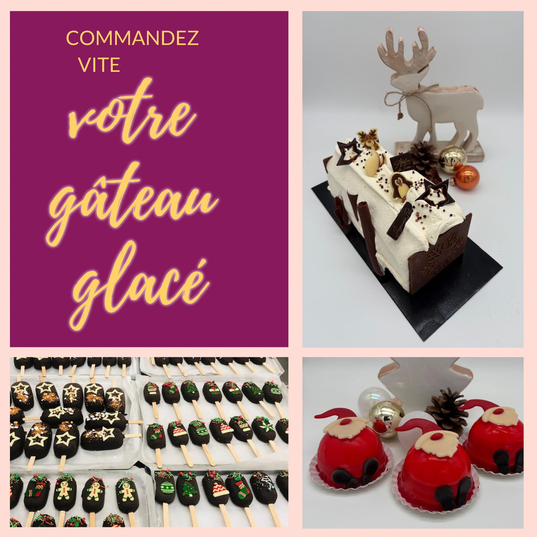 🎄🍨 Alerte fêtes! Avez-vous déjà commandé votre bûche glacée pour les fêtes de fin d'année ? ❄️ Rendez vos repas de fête inoubliables avec une délicieuse glace festive ! 🎉
📞 Commandez vite en appelant le +32 474 799 414. Ne tardez pas, stock limité !
🎄🍨 Feestdagen-alert! Heb jij al jouw ijstaart besteld voor de feestdagen? ❄️ Laat jouw feestmaal knallen met een heerlijke ijstaart! 🎉
📞 Bestel nu snel door te bellen naar +32 474 799 414. Wacht niet te lang, op = op!