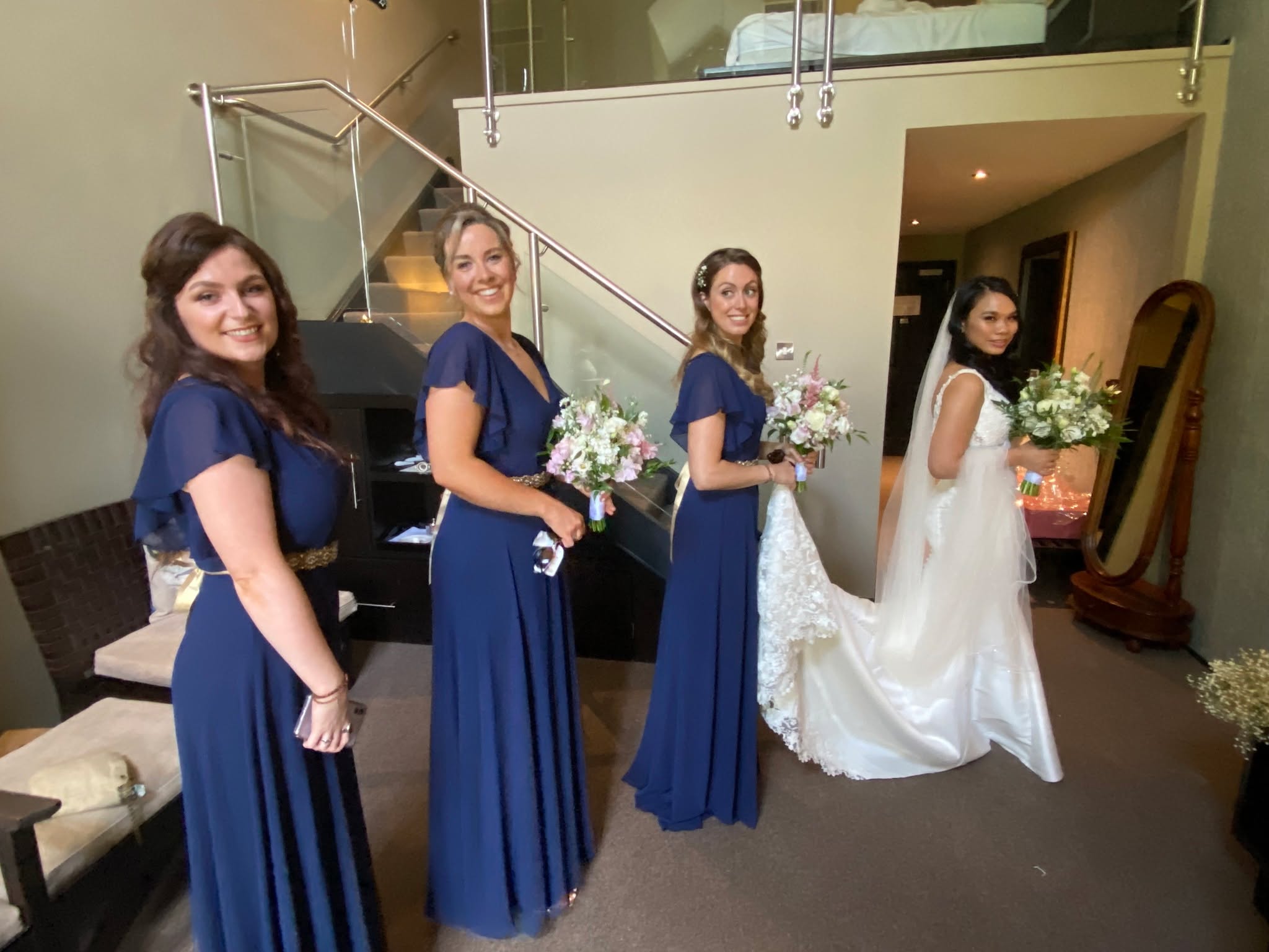 A Bride and her Bridesmaids ready to walk out the door! Love been part of a Bride's big day!
#bridalmakeupartist #bridalmakeup #wicklowmakeupartist #dublinmakeupartist #leinstermakeupartist #bridetobe #bridalinspiration #bridalinspo #leinstermakeupartist #makeupartist #irishmakeupartist #irishbrides #irishbridalmakeupartist #weddingday #gettingmarried #brooklodgehotelbride #brooklodgewedding #brooklodgehotel