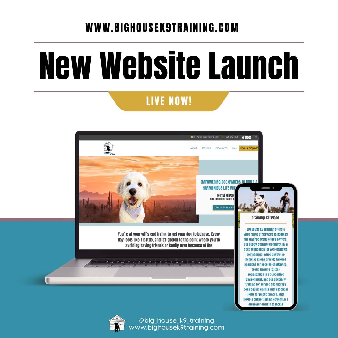 š Big News! Our New Website is LIVE! šš¾
Weāre thrilled to announce the launch of our brand-new website! š Designed with you and your dog in mind, itās now easier than ever to explore our training programs, book a discovery call, and access valuable resources to help you build a stronger bond with your pup. š¶š
š² Check it out now: www.bighousek9training.com
Tag a fellow dog owner who needs expert training support! š¾āØ #BigHouseK9 #DogTraining #NewWebsiteLaunch