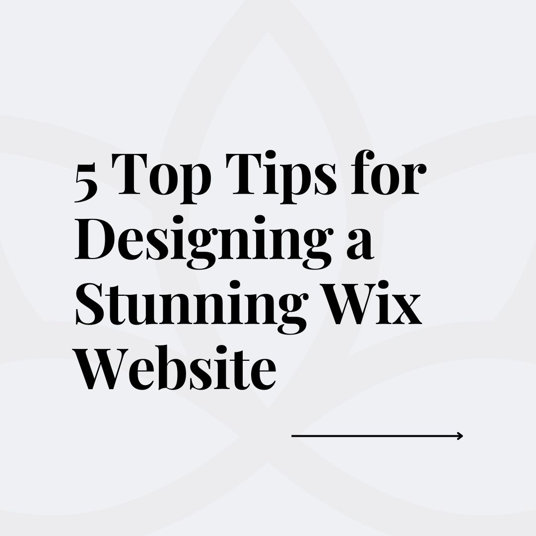 Here are my top 5 tips for creating a beautiful and functional website on Wix! Swipe to see them all. #WixDesignTips #WebDesign #AJMWebsiteDesign #SmallBusiness #SmallBusinessSurrey #Wix