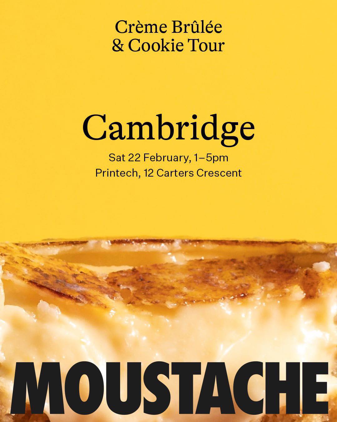 Hey Cambridge we have the moustache cookie van parking up at our shop this weekend come down and check them out