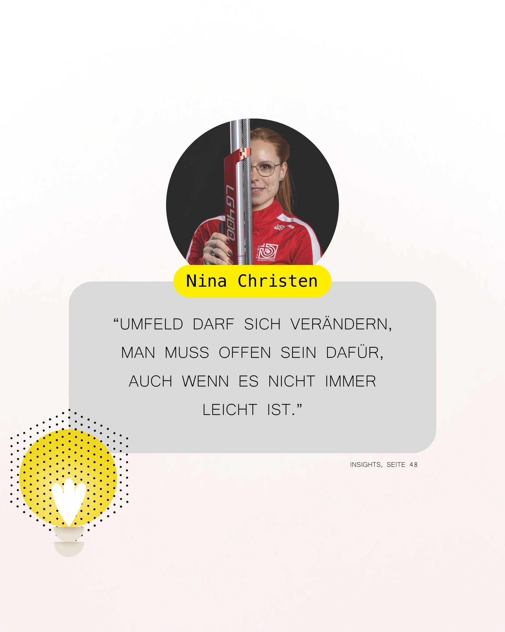 @ninachristen_official liefert uns das #zitatdestages.
.
Die Olympiaisegerin erklär im Buch #Insights, wie es ihr gelungen ist ihr perfektes Umfeld für Höchstleistung zu gestalten, welche Wege sie gegangen ist, aber auch welche Hürden sie überwinden musste.
.
Die beeindruckende Geschichte einer Vorreiterin jetzt in "Insights - Inspirierende Einblicke in das Innerste der Champions". >> Jetzt bestellen auf www.trainingsbuddy.com.
.
#issf #rifleshooting #olympics #olympia #swissshooting @swissshooting.ch #sportsmotivation @swissolympicteam