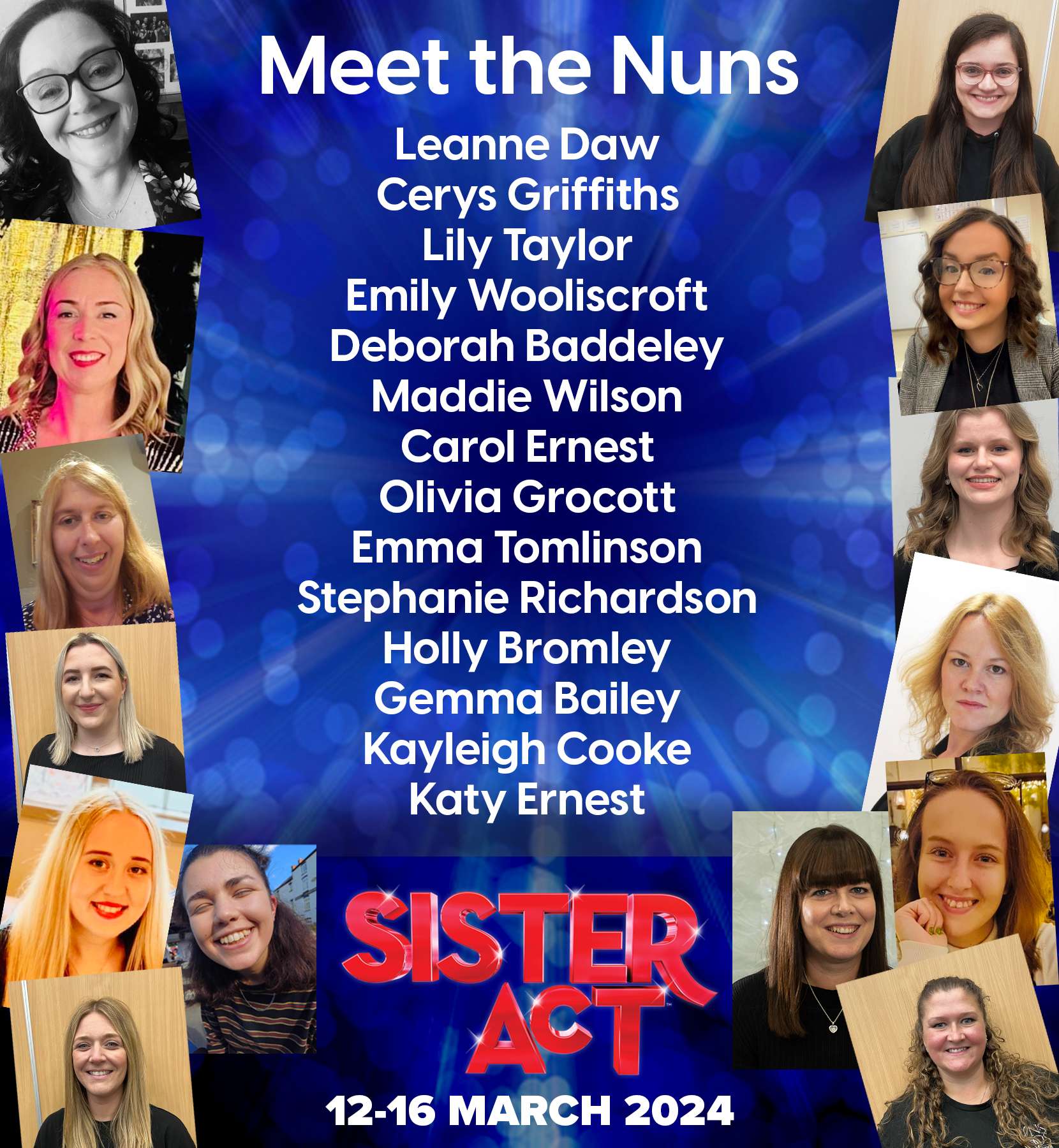 It's valentines day! And we love our supremely talented ensemble of Nuns for Sister Act. Introducing our very own Queen of Angels Singers.. See them pull together behind Sister Mary Clarence to save the convent at the Stoke Rep from 12-16 March. Get your tickets now at www.nsosltd.org/sisteract