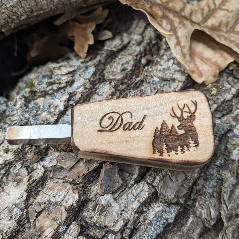 Love how these handmade ferro rods and strikers turned out!
The holidays are just around the corner, and our custom order slots are filling up fast. Now is the perfect time to get your personalized gifts and make this Christmas special.
From engraved ornaments and cutting boards to custom mugs and signs, we offer a wide range of personalized options for everyone in your life. Let us help you create one-of-a-kind presents that they can cherish for years to come.
https://startledfruitdesign.etsy.com