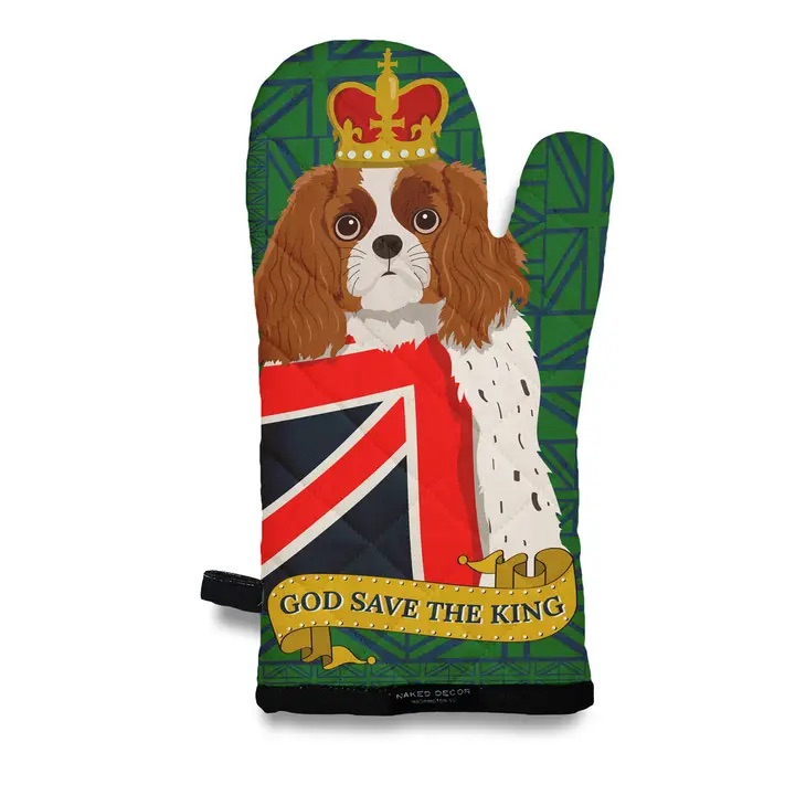 Are you ready for a new King or are you still grieving the loss of your Queen? Either way we've got you covered! Be coronation ready with these adorable oven mitts! Order today!