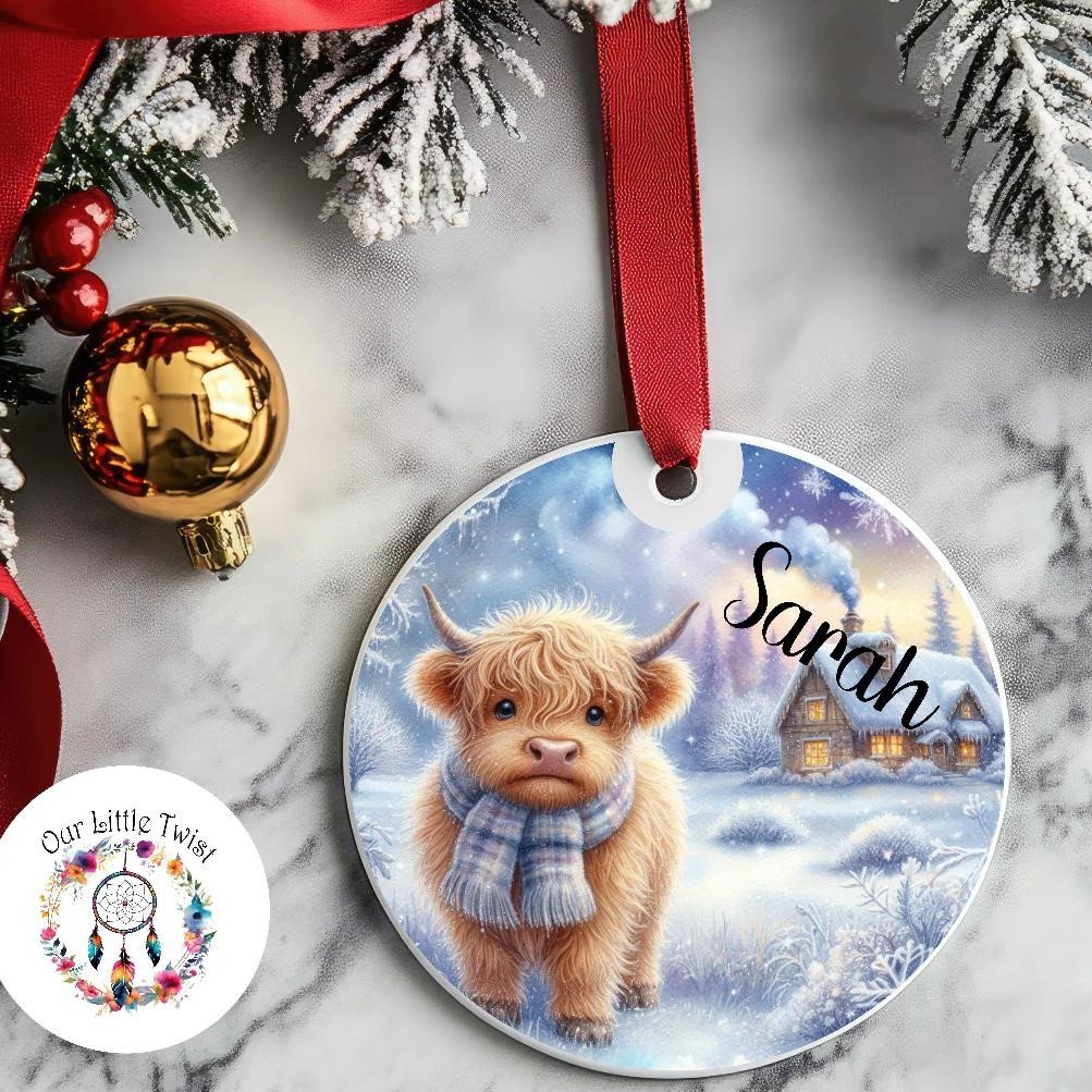 Personalised Christmas Bauble
This keepsake bauble makes a special Christmas gift.
PRODUCT DETAILS:
* Material: 7cm Ceramic Bauble
* Colour: white - glossy finish
* Approximate Size: 7x7cm
* Design is printed onto one side of the bauble
https://ourlittletwist.co.uk/collections/christmas
https://www.etsy.com/shop/OurLittleTwist?ref=shop_sugg_market§ion_id=51664245
#ourlittletwist #personalised #bauble #treedecorations #highlandcow #cow #car #1stchristmas #baby #uniquegifts