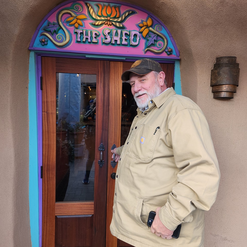 Thought we'd just walk into The Shed for some authentic green chili stew and relllenos. With a 2 1/2 hour wait, we opted for an out of the way place. I guess The Shed is the place to be in Santa Fe on Saturday nights.