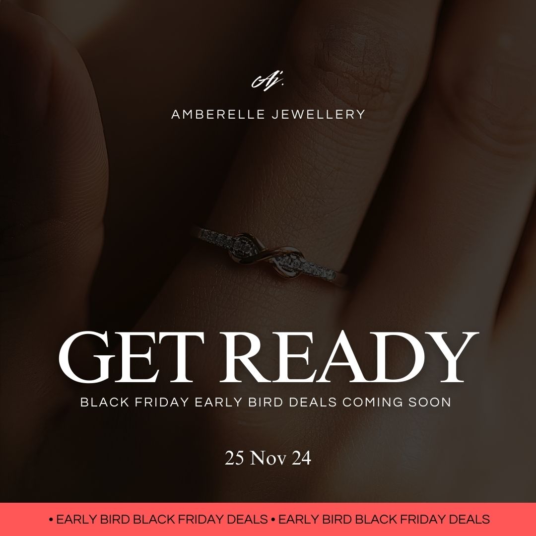 Get Ready For Early Bird Black Friday Deals
✨ Get ready! Amberelle Jewellery's Early Bird Black Friday Sale starts 25/11/24! ✨ Don’t miss out on stunning deals for your perfect sparkle this season. 💎
#Amberelle #AmberelleJewellery #BlackFridayDeals #JewellerySale #BlackFriday2024 #EarlyBirdSale #SparkleAndSave #JewelleryLovers #GiftIdeas #LuxuryJewellery #HolidayShopping #ShopTheSale #ElegantJewellery #ChristmasGifts #HandcraftedJewellery #JewelleryAddict