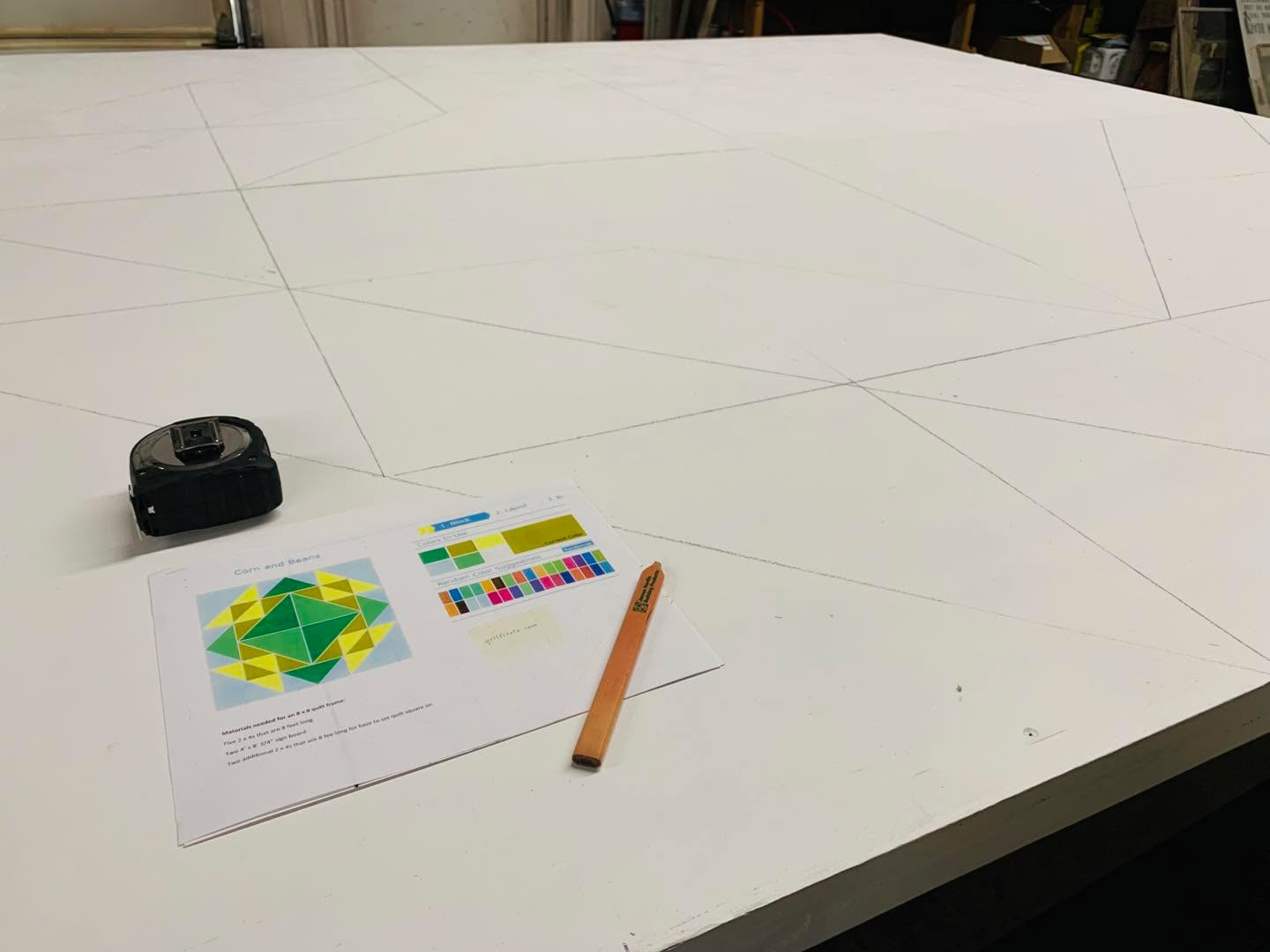 Guthrie County has over 30 unique barn quilts dotting our beautiful country side and the Historical Village is going to add one more to the list. The quilt block, “Corn and Beans,” will be a wonderful addition on the east side of our implement building. It should be installed in early spring. Stay tuned!