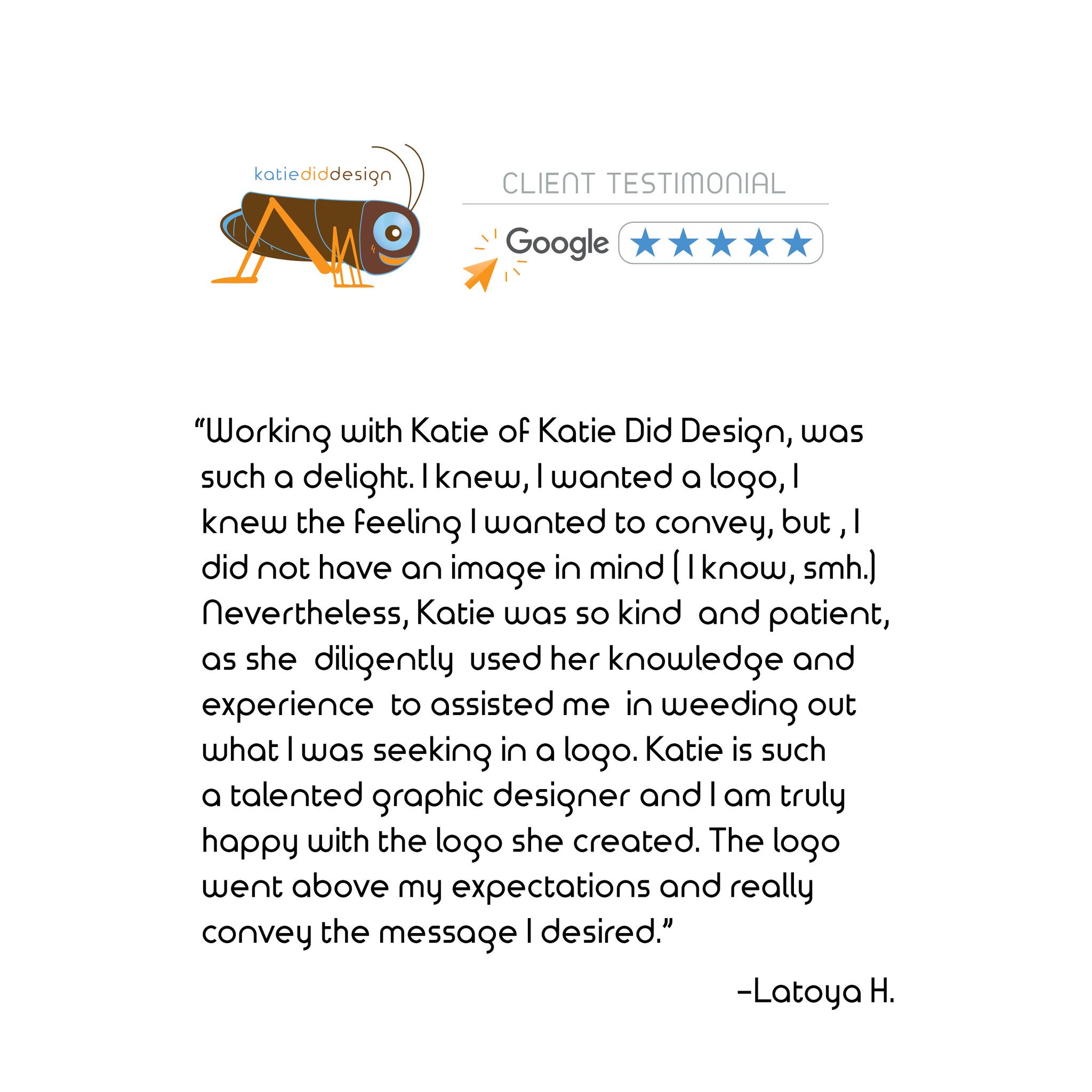 Thank you for your trust and confidence and sincerely appreciate you! Your commitment as a customer is much appreciated. Looking forward to building out your brand. I would like to thank excellent customers like you for your support.
.
#logodesign #katiedid #katiediddesign #business #branding #marketing #graphicdesigner #brandingdesign #smallbusiness #richmondva #rva