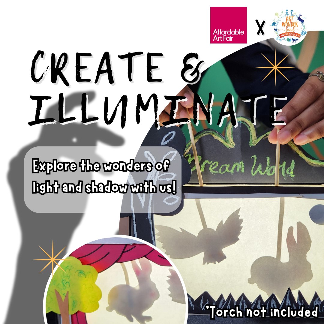 Join our workshop that is going to run at our booth at Affordable Art Fair! During this workshop, you will learn how to bring your stories and character to life through the craft of shadow puppetry and take home a mini puppet and theatre set. Sign up today @ https://aaf2023aw.peatix.com/
#affordableartfair #artwonderlandsg #affordableartfairsg