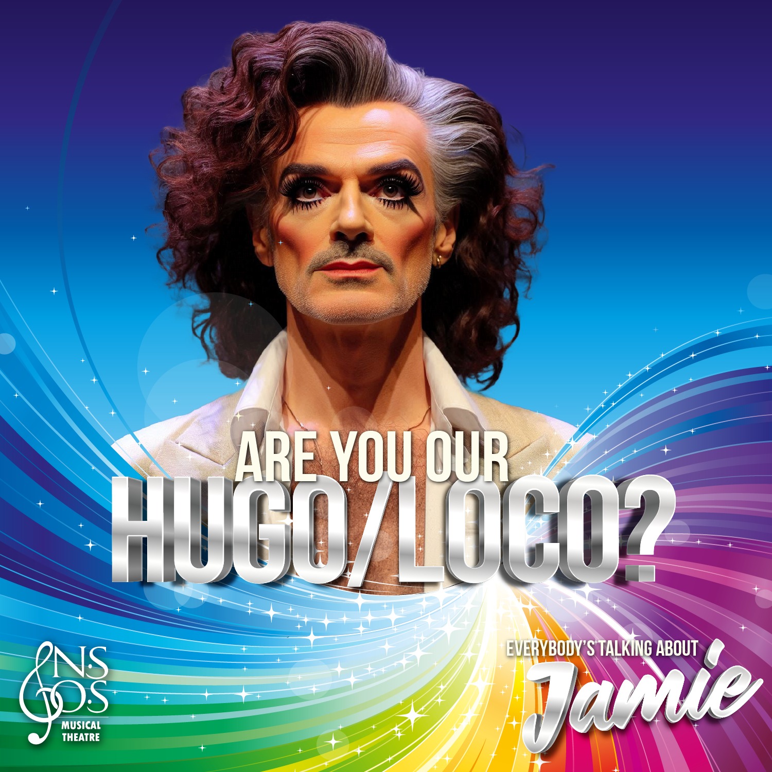 Are you our Hugo Battersby/ Loco Chanelle!?
REGISTER FOR OUR OPEN AUDITIONS!
Hugo, also known as Loco Chanelle, is a former drag queen who becomes Jamie's mentor and guide in the world of drag performance. He's flamboyant, charismatic, and full of wisdom, encouraging Jamie to embrace his identity and express himself fearlessly through drag. Hugo's friendship and guidance play a pivotal role in Jamie's journey, helping him find the confidence to step into the spotlight and shine.
We are an open society and we welcome performers 16yrs and over representing a variety of ethnicities and backgrounds to audition.
Register now at: https://www.nsosltd.org/open-auditions