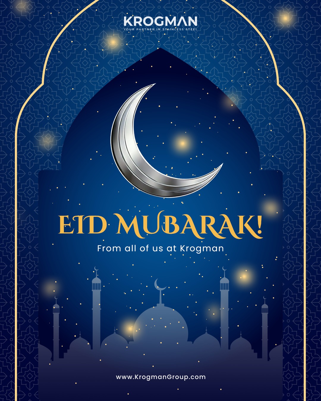 Eid Mubarak from all of us at Krogman! 🌙
As Ramadan comes to a close, we extend our sincere wishes to our clients, partners, and colleagues who are celebrating Eid.
May this occasion bring peace, prosperity, and continued success to you, your loved ones, and your business.
#EidMubarak #Krogman #KrogmanGroup