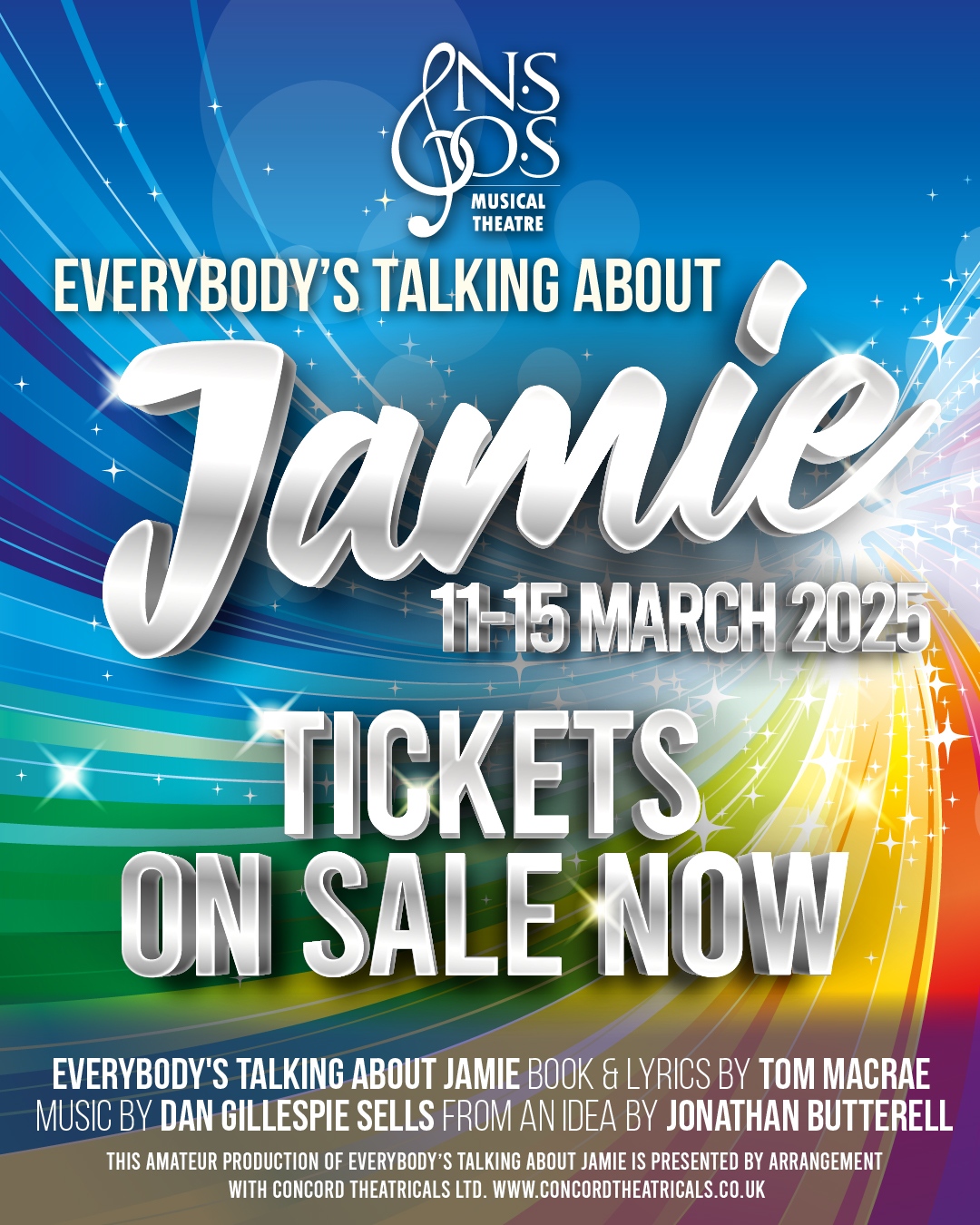 🎫𝐓𝐈𝐂𝐊𝐄𝐓𝐒 𝐎𝐍 𝐒𝐀𝐋𝐄 𝐍𝐎𝐖🎫
We can't wait to get started with this phenomenal show and we're expecting it to sell out quickly! You need to see this show - make sure you secure your seat before they're all gone - book now at www.nsosltd.org/jamie