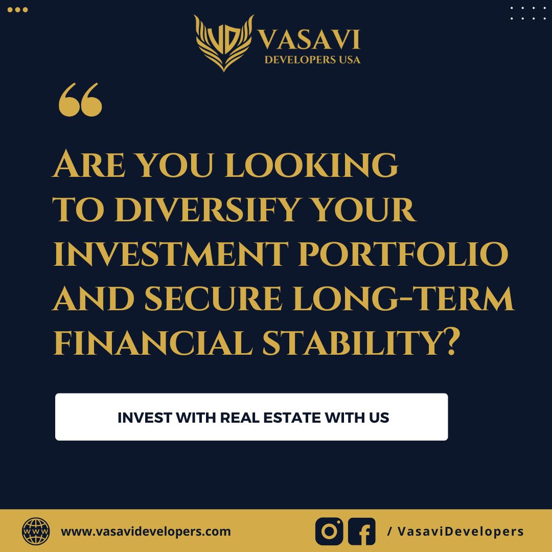 Explore a world of endless possibilities with Vasavi Developers USA โ your gateway to unparalleled real estate investment. ๐กโจ From prime locations to luxurious living, we've got it all.
Contact Vasavi Developers USA and Letโs grow together for better future.
Visit www.vasavidevelopers.com to know more.
#VasaviDevelopers #VasaviDevelopersUSA #LetsGrowTogether #RealEstateInvesting #RealEstate #RealEstateInvestment #Investing #RealEstateExperts #Investment