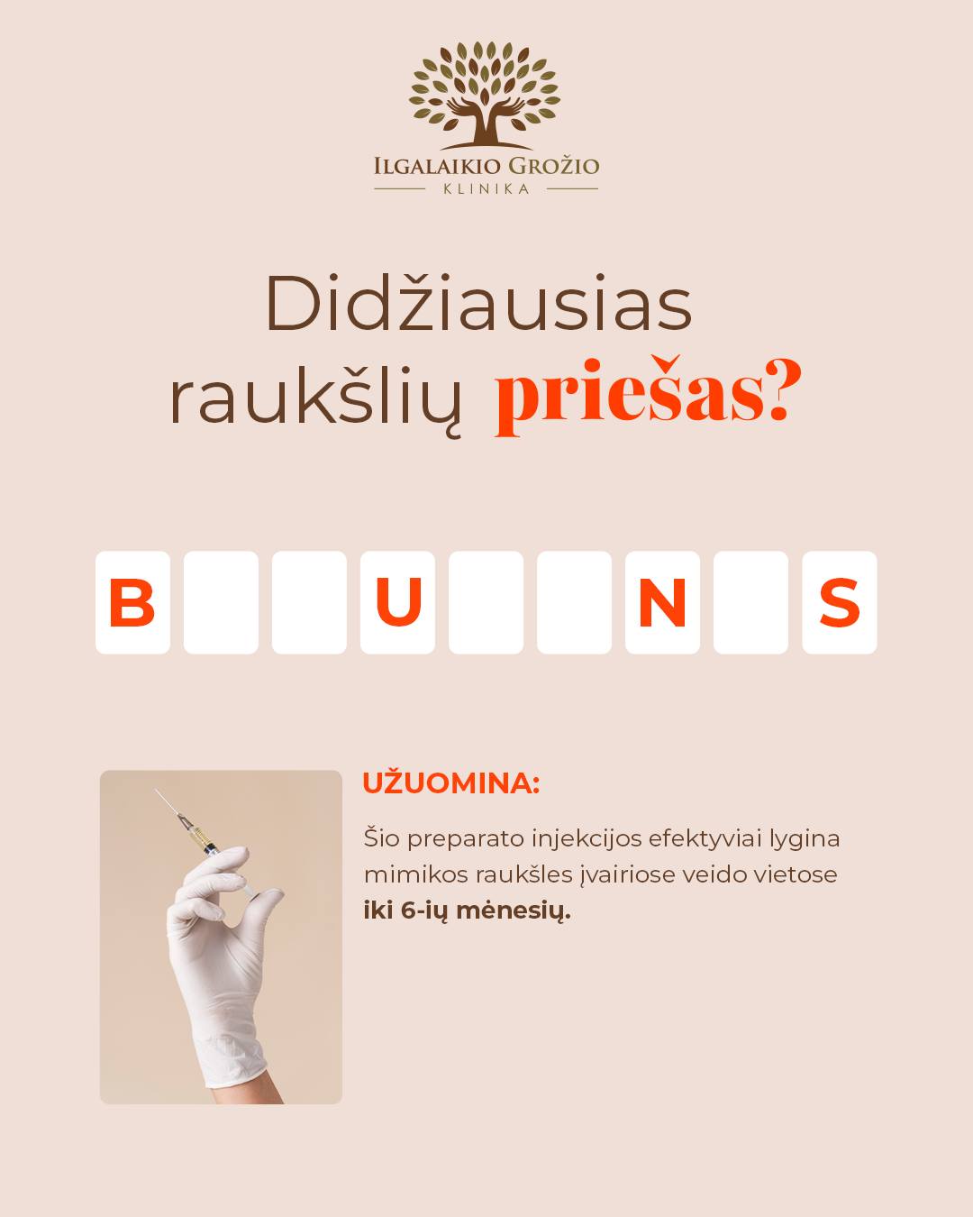 Norite „apgauti“ amžių? Botulino injekcijos – sprendimas esamoms ir prevencija naujoms raukšlėms 💉
Mimikos linijų korekcija yra rekomenduojama sulaukus 30-ies, pradėjus natūraliai mažėti odos elastingumui. Blokuodamas nervinio impulso perdavimą į raumenis, botulinas stabdo raukšlelių formavimąsi ir grąžina jaunatvišką lygumą veide.
„Ilgalaikio grožio klinikoje“ galite pasinaudoti botulino injekcijų pasiūlymu 3-ims pasirinktoms zonoms tik už 230 €! Registruokitės:
📞 Telefonu: +370 670 14491
➡ Internetu: @ilgalaikio_grozio_klinika Treatwell programėlėje
💬 Asmenine žinute
🗺 Kaune, Savanorių pr. 139
#Kaunas #groziosalonas #ilgalaikisgrozis #rauksles #grozioinjekcijos #botulinas