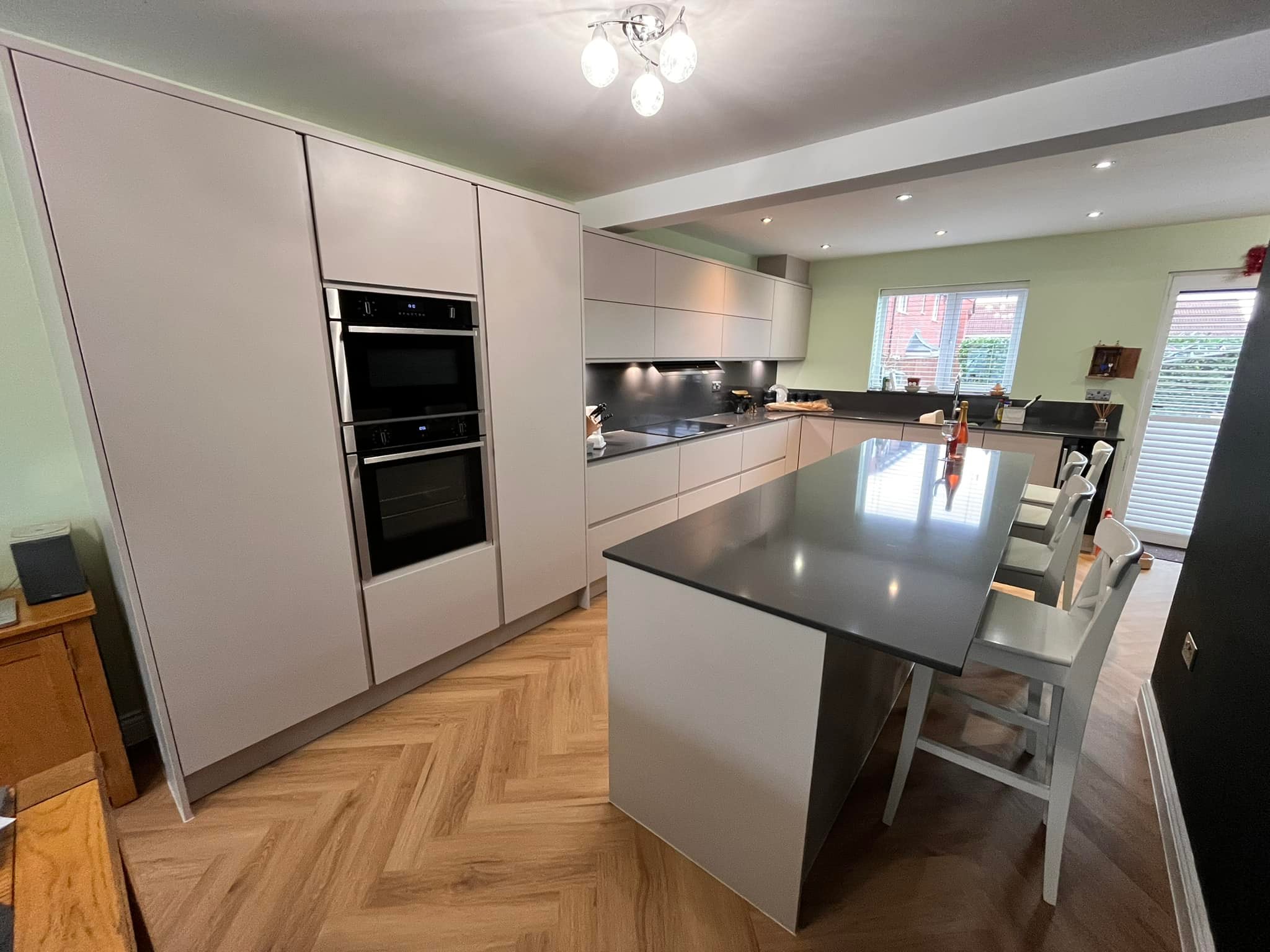 Lovely project working with our client on the transformation from their integral garage conversion to dream kitchen living space.