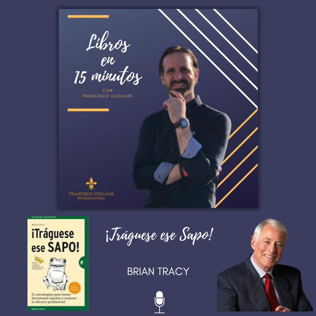 En el séptimo episodio de la 2º Temporada del Podcast "Libros en 15 minutos" te traigo a: “Tráguese a ese sapo” de Brian Tracy.
.
Brian Tracy nos comparte principios y estrategias prácticas para alcanzar resultados significativos en la vida. Enfatiza la importancia de tomar decisiones rápidas y efectivas. Sugiere que posponer o evitar decisiones difíciles solo prolonga el problema, y nos anima a enfrentar y resolver los desafíos de manera proactiva en lugar de evitarlos.
.
📚🎧 Podés escucharlo desde tu plataforma favorita: Youtube, Spotify, Apple podcast, Ivoox, y más...!
.
Saludos,
Francisco
.
.
.
.
#franciscocugliari #podcast #librosen15minutos #resumen #tragueseesesapo #briantracy
