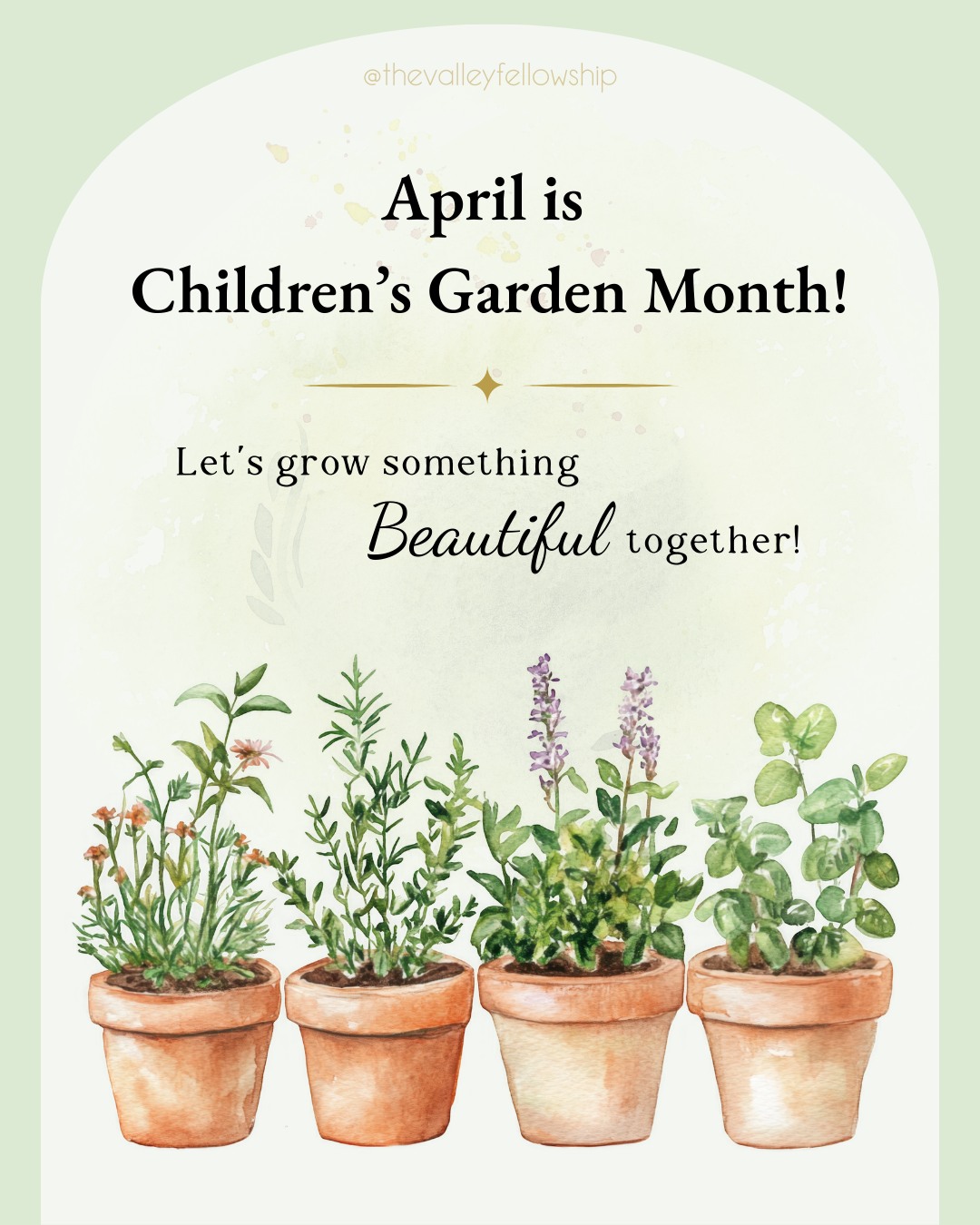 April is Children’s Gardening Month 🌼
We’re celebrating tiny hands, curious minds, and big garden dreams.
This spring, we’re launching a fundraiser to support the Valley Daycare Garden Project—and we’d love for you to be part of it.
Your support helps bring to life: 🍵 A tea garden for tiny herbalists
🧱 A mud kitchen for messy magic
🐝 Pollinator plants & buzzing friends
🌿 Playful places to explore and learn
And yes… there’s a little surprise coming too 🐣
We’ll be practicing gentle hands and quiet voices all month long...
Whether you give, share, or join us in the dirt—every bit of support helps our garden grow. 💚
👉 Tap the link in our bio to:
💚Donate
📖Read more
🧑🏻🌾Sign up for garden events
Let’s grow something beautiful—together. 🌱
#ChildrensGardeningMonth #TheValleyFellowship #RootsAndBoots #PlantingPossibility #CuriousMindsEndlessPossibilities #GardenPlay #NatureLearning #PreschoolGardenProject