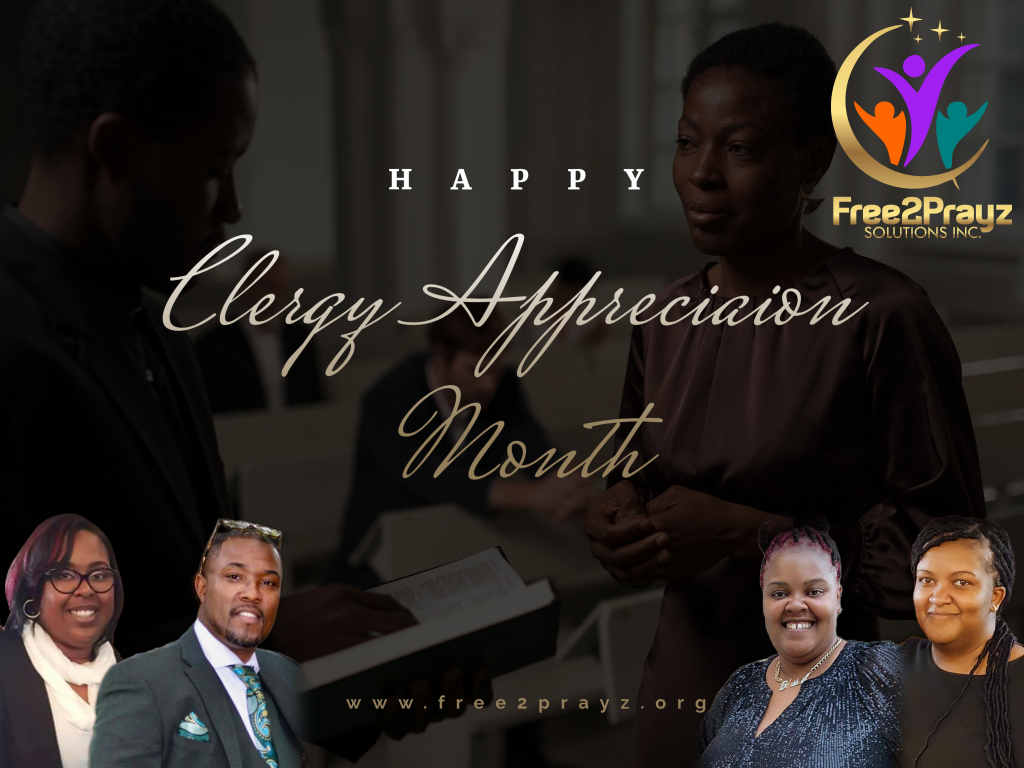 We Wish To Acknowledge And Appreciate Clergy Throughout The World For Their Commitment To The Kingdom At Large. Regardless of Your Religious Affiliation, We Salute You For Leading, Counseling, Preaching, Teaching, And Loving God's People. May God's Presence Continue To Cover You! A Special Shout Out To Members of God's Clergy That Serve On Our F2P Staff. THANK YOU!!!