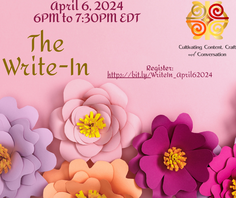 There's still room for you to register!
https://bit.ly/WriteIn_April62024
#TheWriteIn
#CultivatingContentCraftandConversation