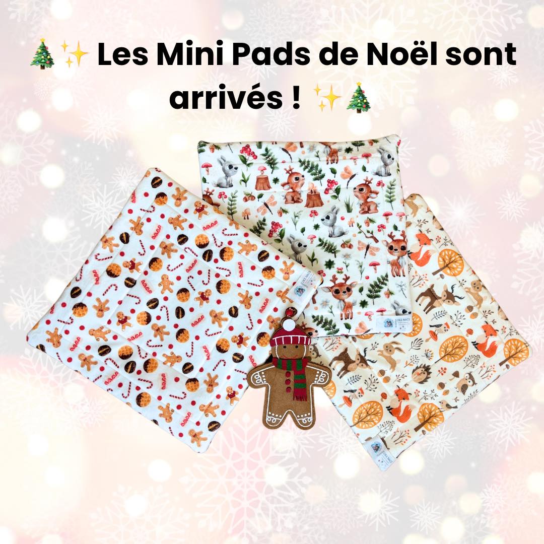 🎄✨ Les Mini Pads de Noël sont arrivés ! ✨🎄
Découvrez nos mini tapis litière spécialement conçus pour les coins stratégiques : parfaits pour les zones fréquemment utilisées par vos animaux ou à placer sous leurs gamelles.
🦌 Motifs festifs :
• Petite renne adorable 🦌
• Délicieux pain d’épices 🍪
• Charmants animaux d’automne 🍂🐿️
🎁 Personnalisation disponible : ajoutez une touche unique pour vos compagnons à quatre pattes !
Ces Mini Pads allient style et praticité, tout en apportant une ambiance chaleureuse et festive à votre intérieur.
📩 Commandez dès maintenant et offrez un Noël confortable à vos petits protégés !
#cochondindes #accessoiresanimaux #animauxdecompagnies #bienetreanimal #lapin #chinchila #peepadslavables
