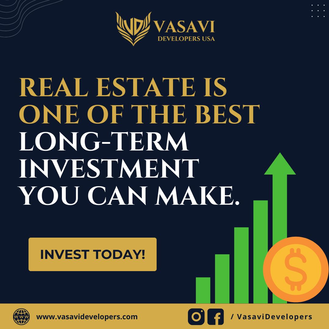With real estate, you can build a secure and prosperous future for yourself and your family. Embrace the potential for growth and stability that comes with Real Estate Investment.
Contact us now to explore our range of real estate investment options, and let us help you take the first step towards building your wealth.
#VasaviDevelopers #VasaviDevelopersUSA #LetsGrowTogether #RealEstateInvesting #RealEstate #RealEstateInvestment #Investing #RealEstateExperts #Investment