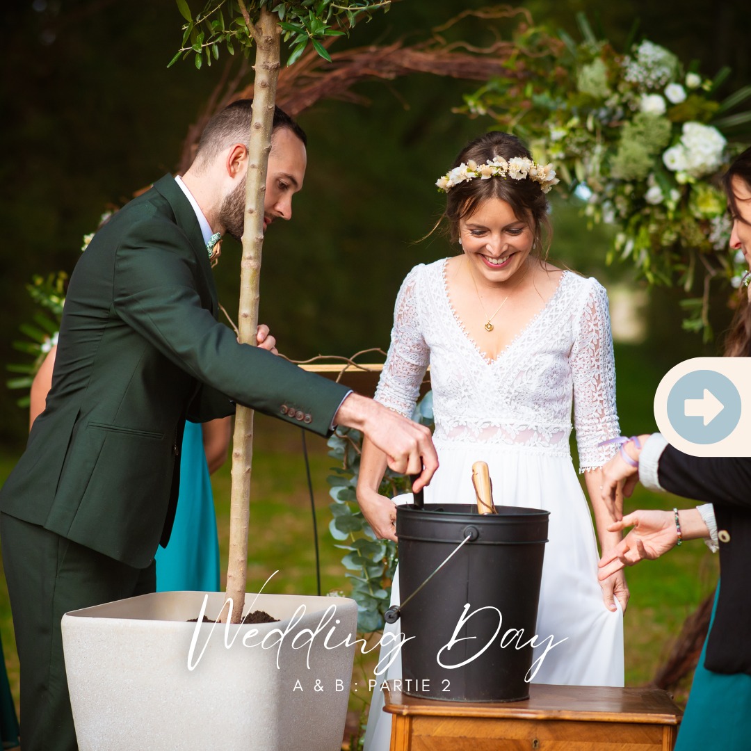 C'est avec A & B que j'ai découvert le rituel de l'arbre lors de la cérémonie laïque. C'est un moment riche en symboles, en partage et tellement magique !