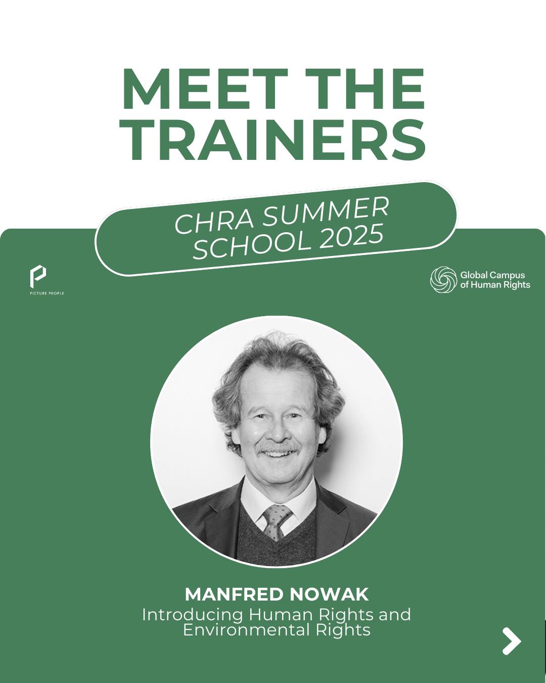 Learn from a Human Rights Icon at CHRA Summer School!
Manfred Nowak, renowned human rights expert, former UN Special Rapporteur on Torture, and global advocate for justice is joining us at the CHRA Summer School in Venice!
This is your chance to:
🔥 Gain insights from a leading voice in human rights
🎭 Attend the Venice Film Festival
🎥 Connect with creatives & changemakers shaping the future
Scholarships available!
Don’t wait any longer, apply today with the link in our bio!
Powered by @picturepeoplemsp & @gchumanrights.
#CHRASchool #GCHumanRights #BiennaleCinema2025 #ecoactivism #environmentalist #environmentaljustice #filmindustry #filmindustrynetwork #italy #filmworld #thereisnoplanetb #humanrights #humanrightsadvocacy #peoplescreatives #savetheplanet