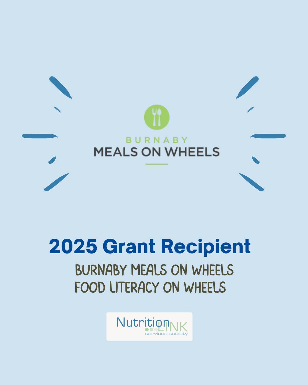 We are pleased to announce Nutrition Link Services Society’s support for Burnaby Meals on Wheels and their Food Literacy on Wheels initiative. This project aims to integrate food literacy education into the meal delivery services for seniors, individuals with mobility challenges, and those facing food insecurity in Burnaby.
The Food Literacy on Wheels project will:
Provide food literacy education alongside nutritious meal deliveries
Teach participants about healthy eating and food preparation
Empower individuals to make informed food choices and gain greater independence
We are excited to collaborate with Burnaby Meals on Wheels on this project and support their efforts to enhance food security, health, and independence for vulnerable populations.
#FoodLiteracy #CommunitySupport #FoodSecurity #BurnabyMealsOnWheels #NutritionEducation #NLSS #HealthyEating #BC