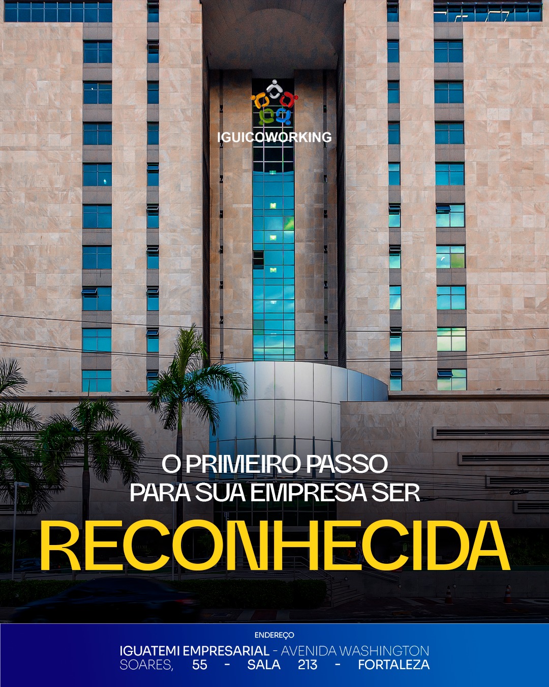 Ter um endereço fiscal é muito mais do que atender a uma exigência legal. Ele é o primeiro passo para que sua empresa seja vista como profissional e confiável no mercado.
No IGUI Coworking, você encontra soluções que aliam praticidade e credibilidade! E o melhor: Com planos à partir de $95,00 reais.
Não deixe para depois, comece hoje mesmo a construir a imagem da sua empresa!
📲 (85) 98224-9406
📍 Torre Empresarial Iguatemi - Av. Washington Soares, 55 - Sala 213 - Fortaleza - Ceará