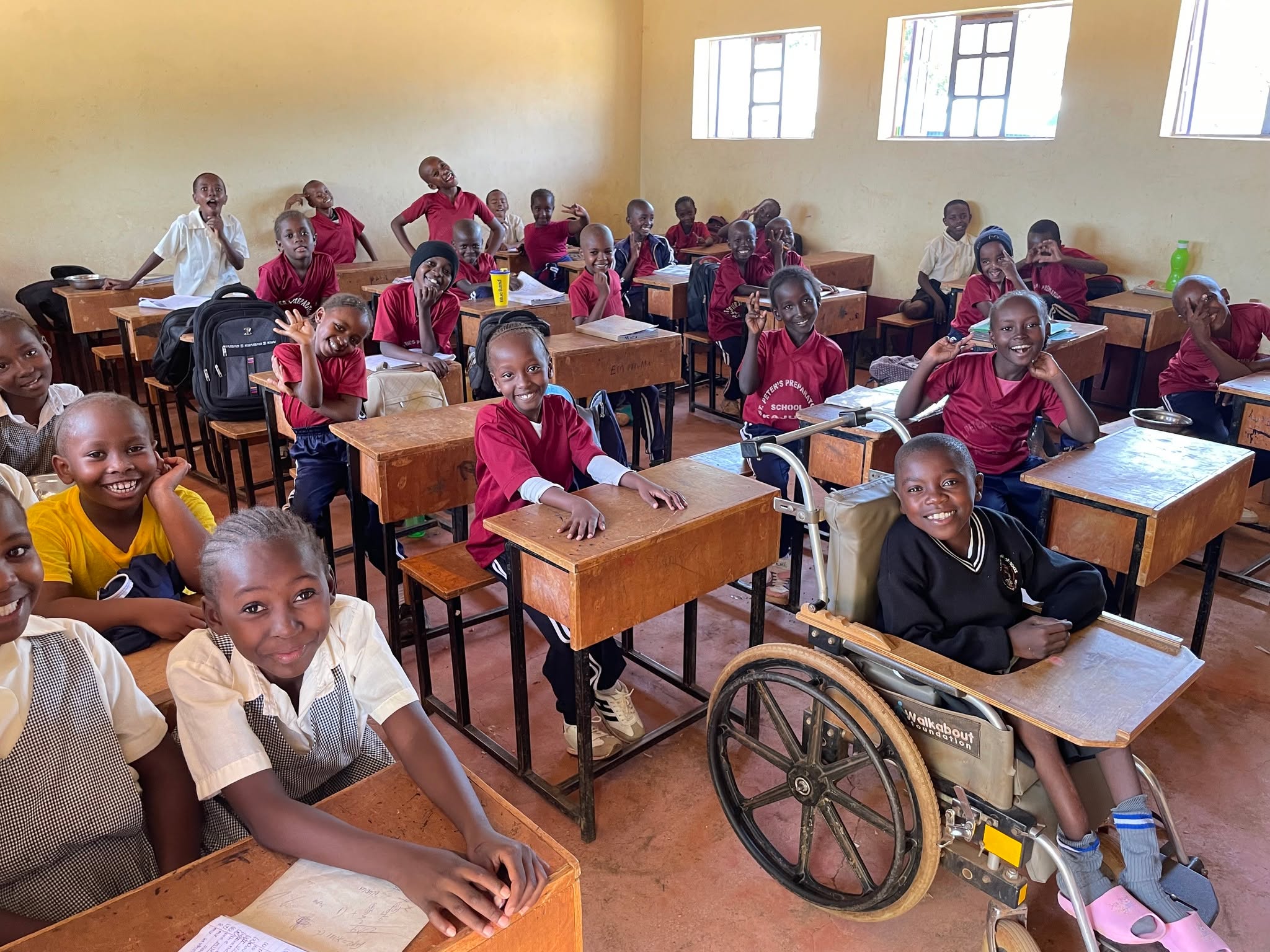 Lovely to be back with these guys again... St Peter's Primary School, Kajuki.