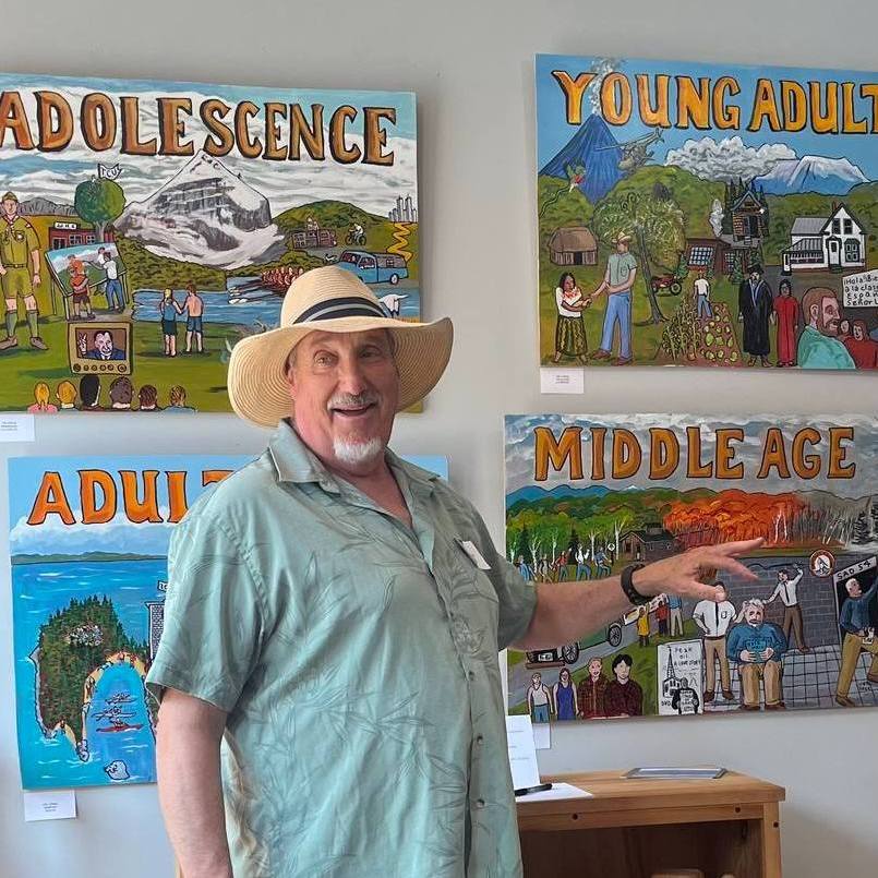 We're so thrilled with the turnout at our first Art Party of the season featuring Iver Lofving who gave a talk about his autobiographical series!
Thanks to all who came out in the heat 💙
Stay tuned for the next Art Party on July 18!
Also, shoutout to @unwinedskowhegan's Lights Up sister event where we were able to display and sell work!