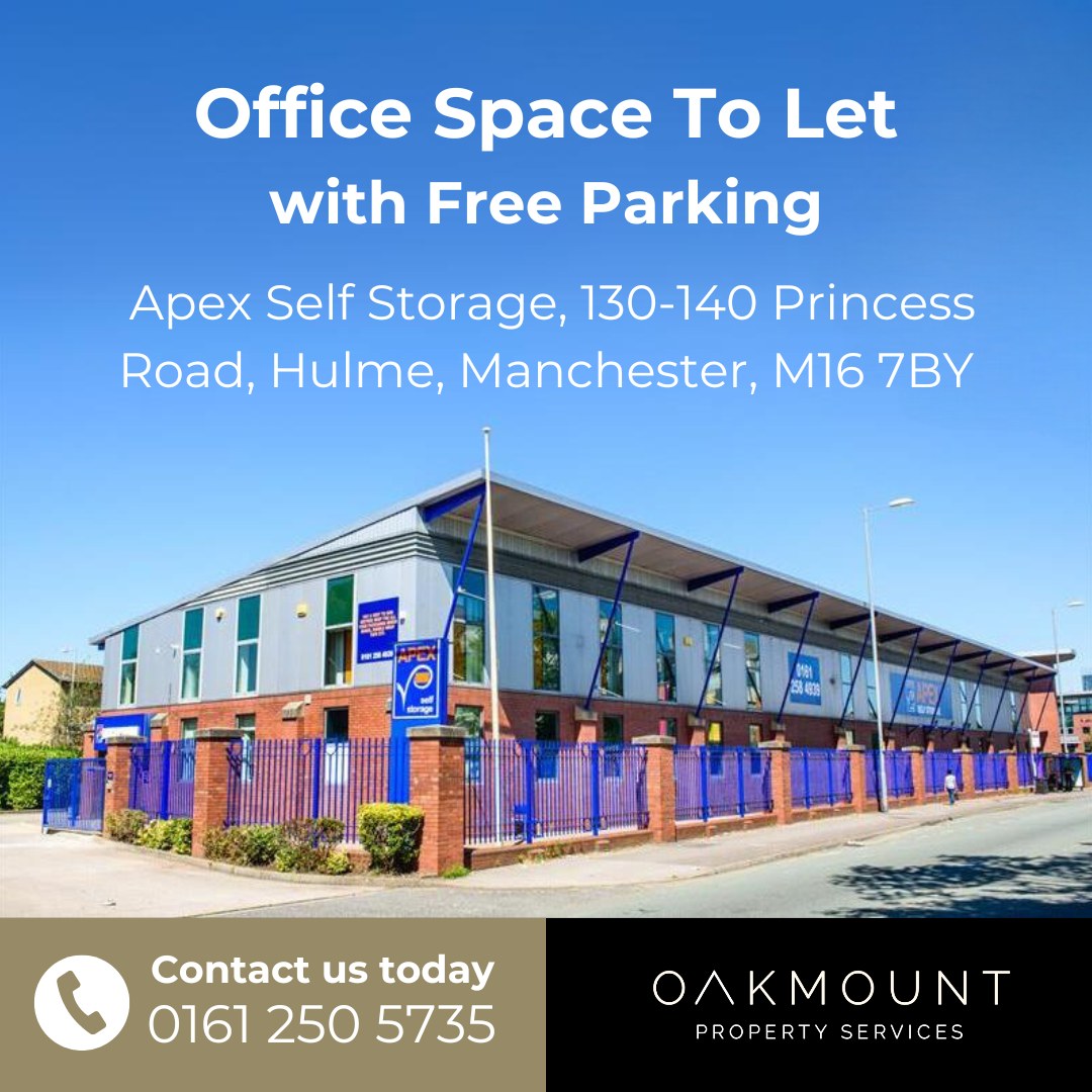 Offices Available to Let - with FREE parking 😁
📍Apex Self Storage, 130-140 Princess Road, Hulme, Manchester, M16 7BY
🏢 80 Sq Ft
💰 £62/week +VAT
Our offices provide the perfect space for small business owners, remote workers and other enthusiasts.
These spaces come to you with free Wi-Fi, free electricity, free parking, acceptance of delivery and dispatch on your behalf, extended access (for an additional cost), 24 hour CCTV security, flexible terms, free van and driver for move-in (within a 10 mile radius), free access to and use of trolleys and our friendly staff who are always ready to help.
Plus it's only about a mile from the city centre!
Contact us directly to enquire:
☎️ 0161 250 5735
📩 rs@oakmount.uk
#officetolet #officespace #freeparking #apexselfstorage #hulme #manchester #commercialoffices #officestorent #offices #officesmanchester