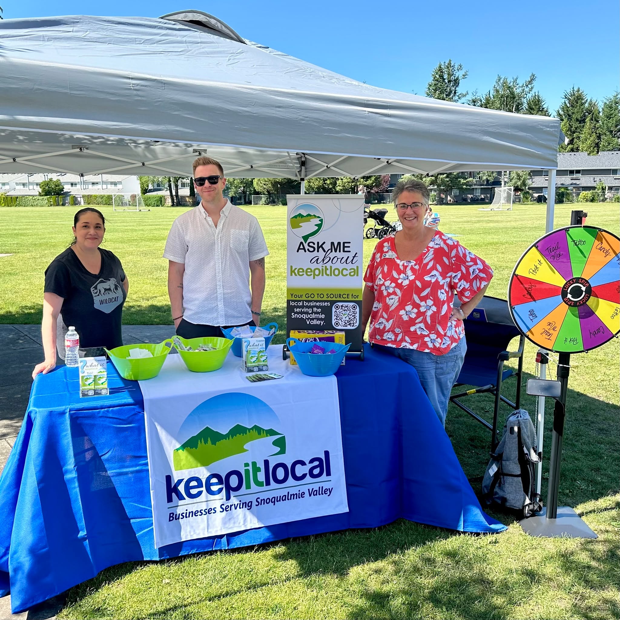 Make sure to stop by our Keep It Local Snoqualmie Valley booth tomorrow at the North Bend Farmers Market to say hello and spin the wheel to win some prizes!
We will be there from 4pm - 8pm!