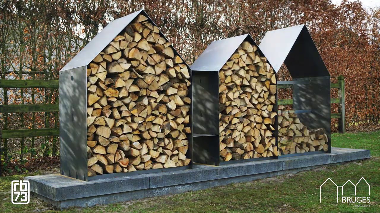 Prêt fir déi kal Nuechten? Mat eise stabillen Holzlager aus Corten-Stol hutt dir äert Holz ëmmer grëffbereet 🔥 #GemittlechNuechten