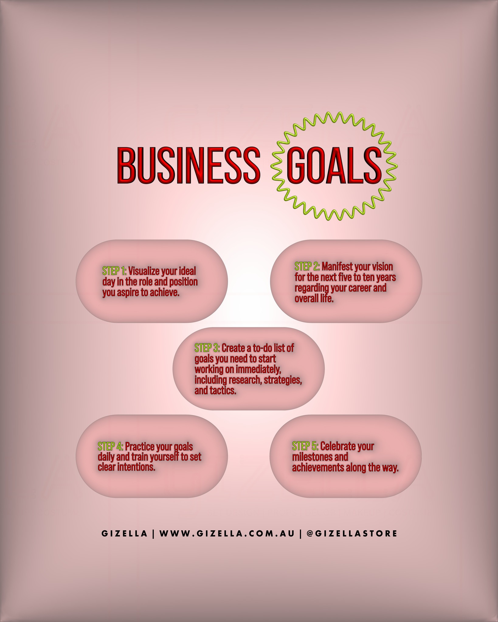 ✨ It's time to manifest your business goals ✨ and here are five steps to help you achieve them.
.
.
.
#businessgoals #smallbusinessowner #womeninbusiness