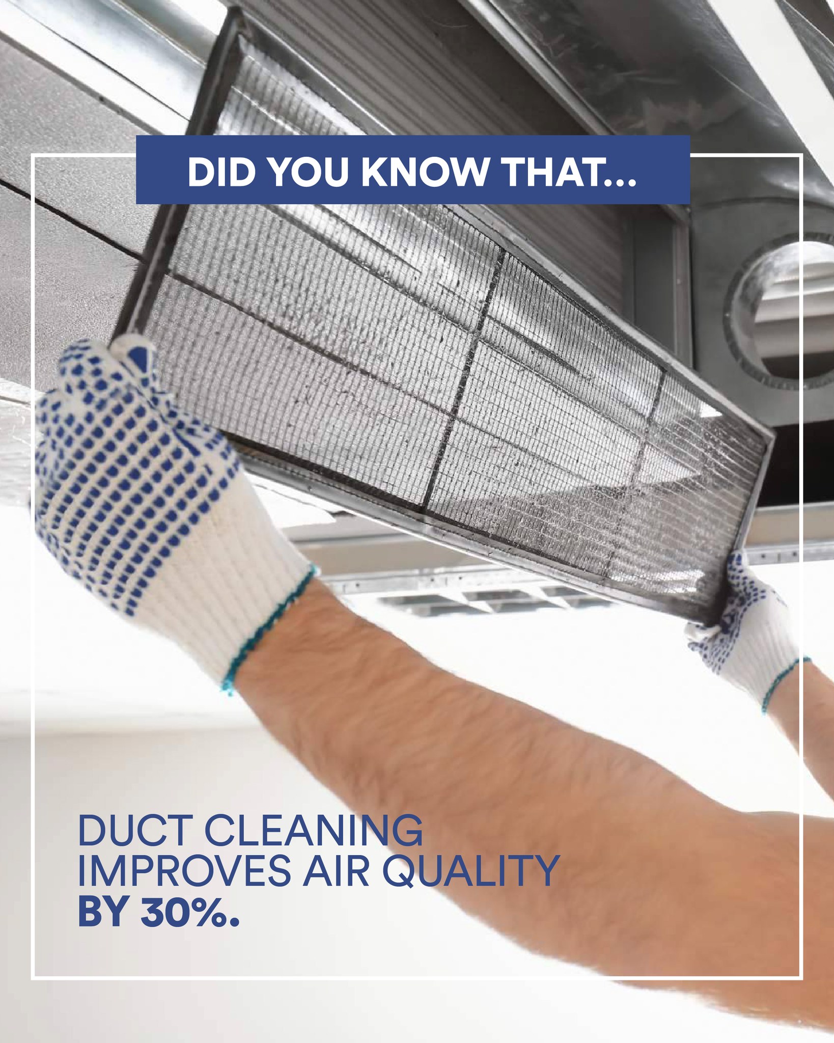 Breathing clean air at home is easier than you think. 💨✨ Dust, mold, and allergen buildup in your vents can affect your health. Proper maintenance can improve air quality by up to 30%. When was the last time you cleaned yours?