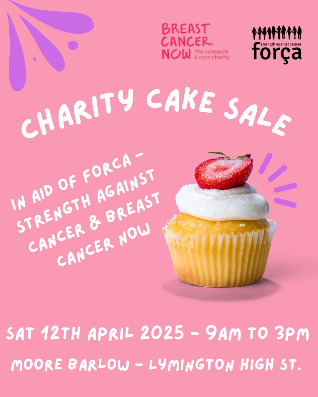 This Saturday we will have a fundraising cake stall outside Moore Barlow in Lymington. Come along for some delicious homemade goodies between 9am and 3pm, we'd love to see you! 🧁🧁
We're raising funds for força - strength against cancer and for Breast Cancer Now.
@breastcancernow #cakeofinstagram #cakesale #fundraisingcakes #cancercharity #fundraisingcakesale #lymingtonmarket #lymington #newforestcharity