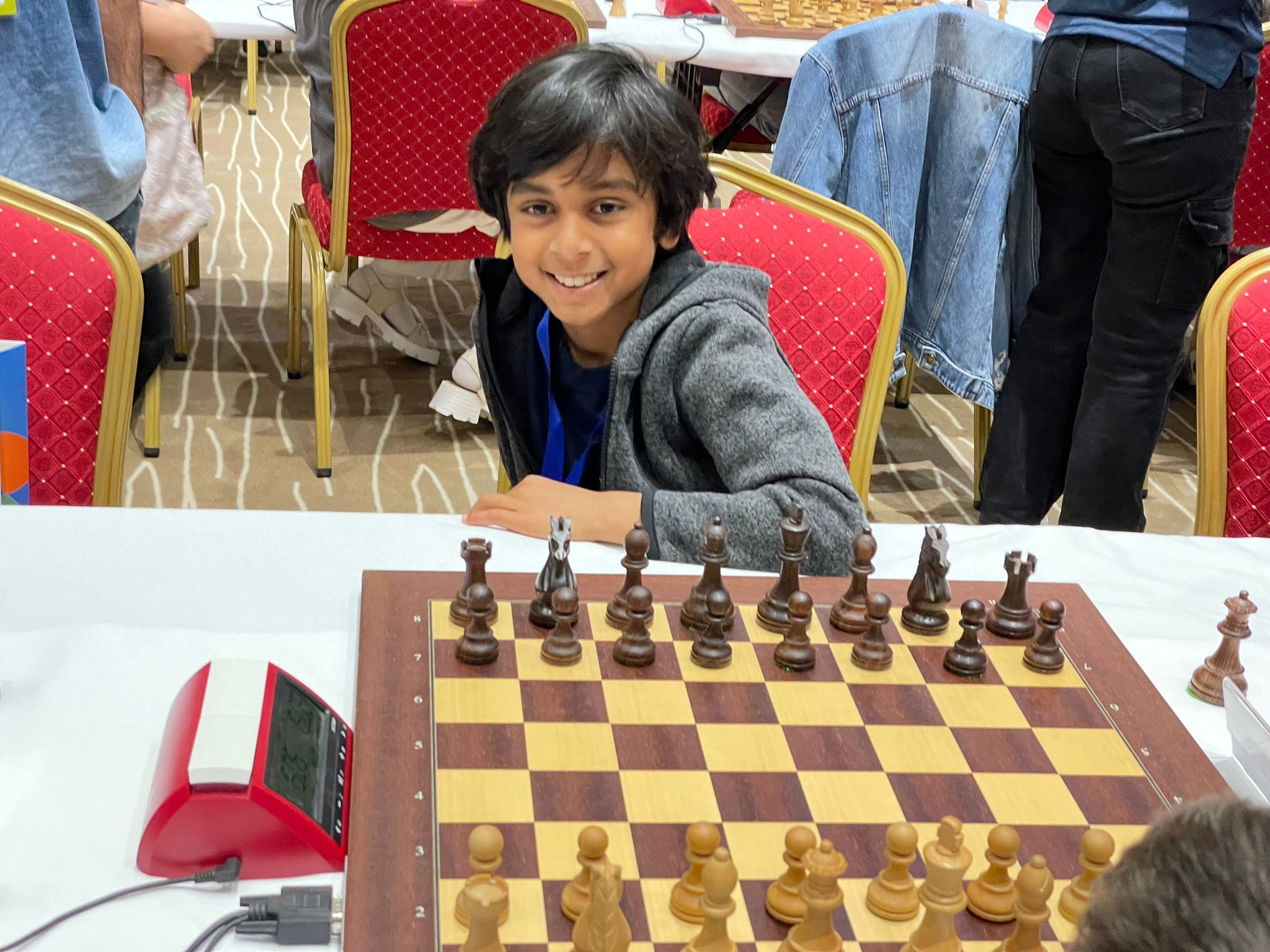 A big congratulations to Rithvik Deepak Ambattu on his incredible year.
Domestically, he came 2nd in the U8 UK Chess Challenge. This was followed up by winning the Edinburgh Park Open - an adult event!
Internationally, he had huge success too: finishing 14th in the World U8, 4th in the Euro U8 and 8th in the World U10 Blitz Championship.
With such results he gained 487 points and is the third highest rated U18 junior in Scotland.
We canโt wait to see what this โญ๏ธ does next season!
