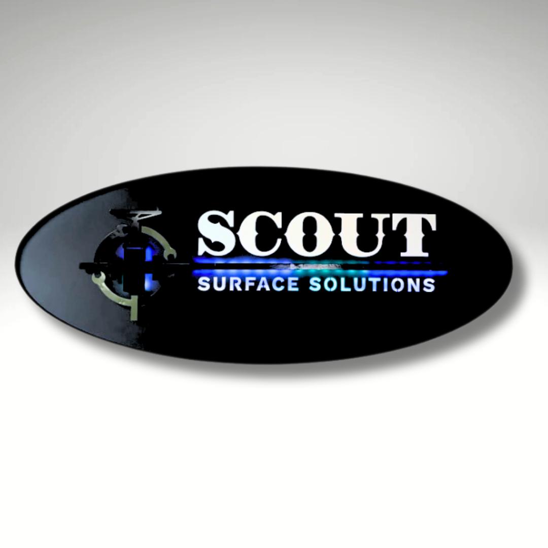 Helping Scout Surface Solutions LLC in Joshua, TX look sharp with this backlit custom metal sign design.
Bring your business and brand to the forefront with a custom designed metal sign from Dark Horse Metal Works. Our team can help you go from paper to pallet, idea to install with full-service custom fabrication and welding services.
Learn more about our shop, team, and services at www.darkhorsemetalworks.com
#supportyourlocalwelder #welding #metalsigns #granburytx #joshuatx