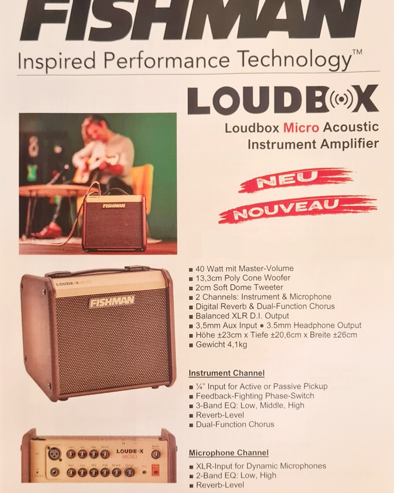 ‼️Neues aus Instrumentenhausen‼️
Fishman Loudbox
CHF 499.00
Blitz Cleaners Guitar Care
CHF 13.00
String Care
CHF 12.00