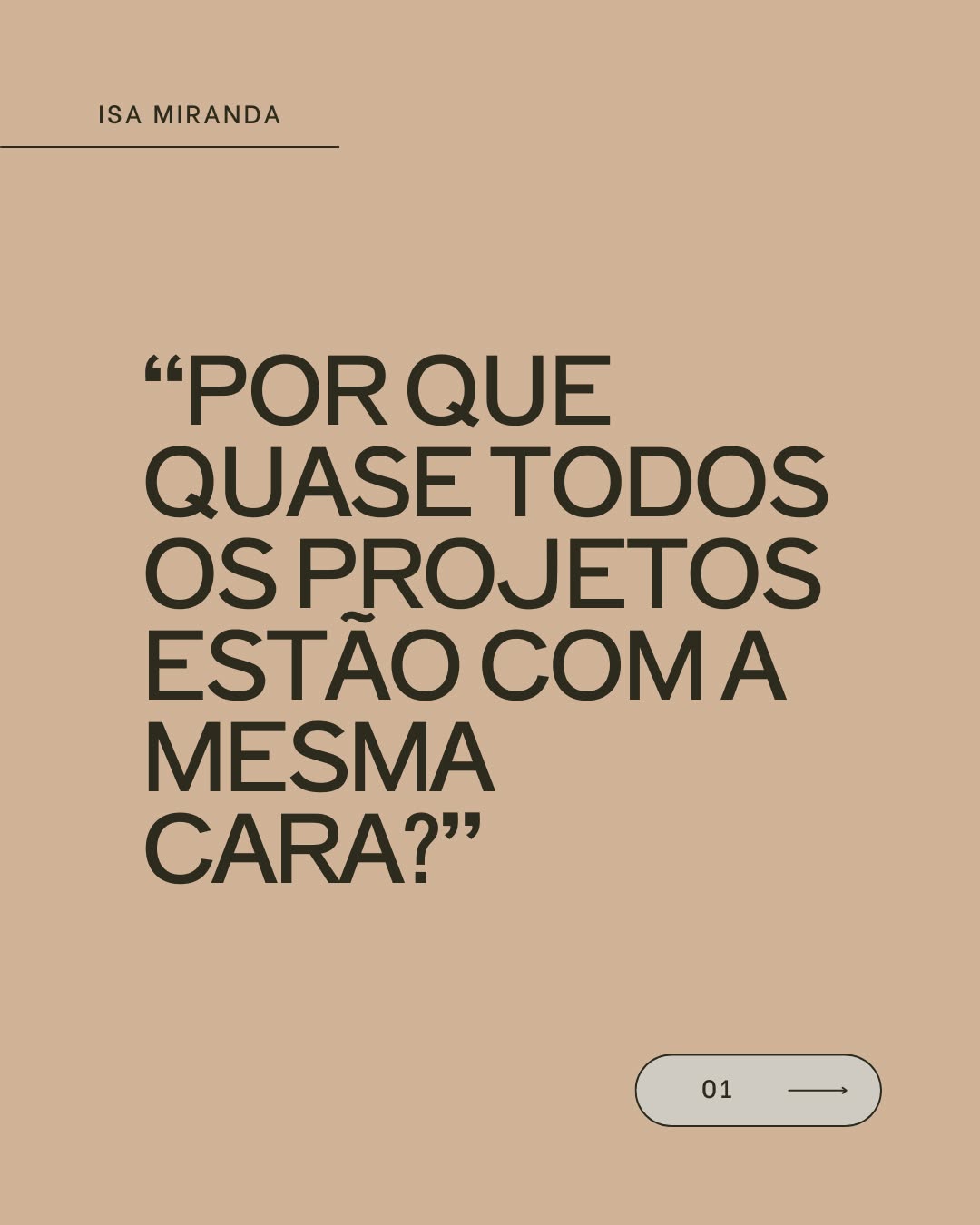 Nos bastidores do design de interiores, uma pergunta tem se repetido com frequência:
"Por que quase tudo está tão igual?"
Vamos falar sobre isso?
Arquitetos e Designers têm sentido o impacto da repetição.
Clientes que buscam exclusividade…
…mas acabam vendo os mesmos elementos em projetos diferentes.
É um sinal de alerta para quem deseja se destacar.
A padronização tomou conta.
Em nome da praticidade, perdemos a singularidade.
Mas não precisa ser assim.
Nosso Time de Designers trabalha com peças que carregam história, técnica e autenticidade.
Projetos ganham vida quando têm personalidade.
E isso só acontece com criações únicas, pensadas para cada espaço.
Quer trazer essa diferença para os seus projetos?
Apresentamos, em 20 minutos, um portfólio de peças que podem transformar seu trabalho.
Agende sua apresentação via direct.
Sua assinatura criativa merece essa parceria.😎✌️
#Design #designautoral #designinterior #arquitetura #móveis #autentic #autenticidade