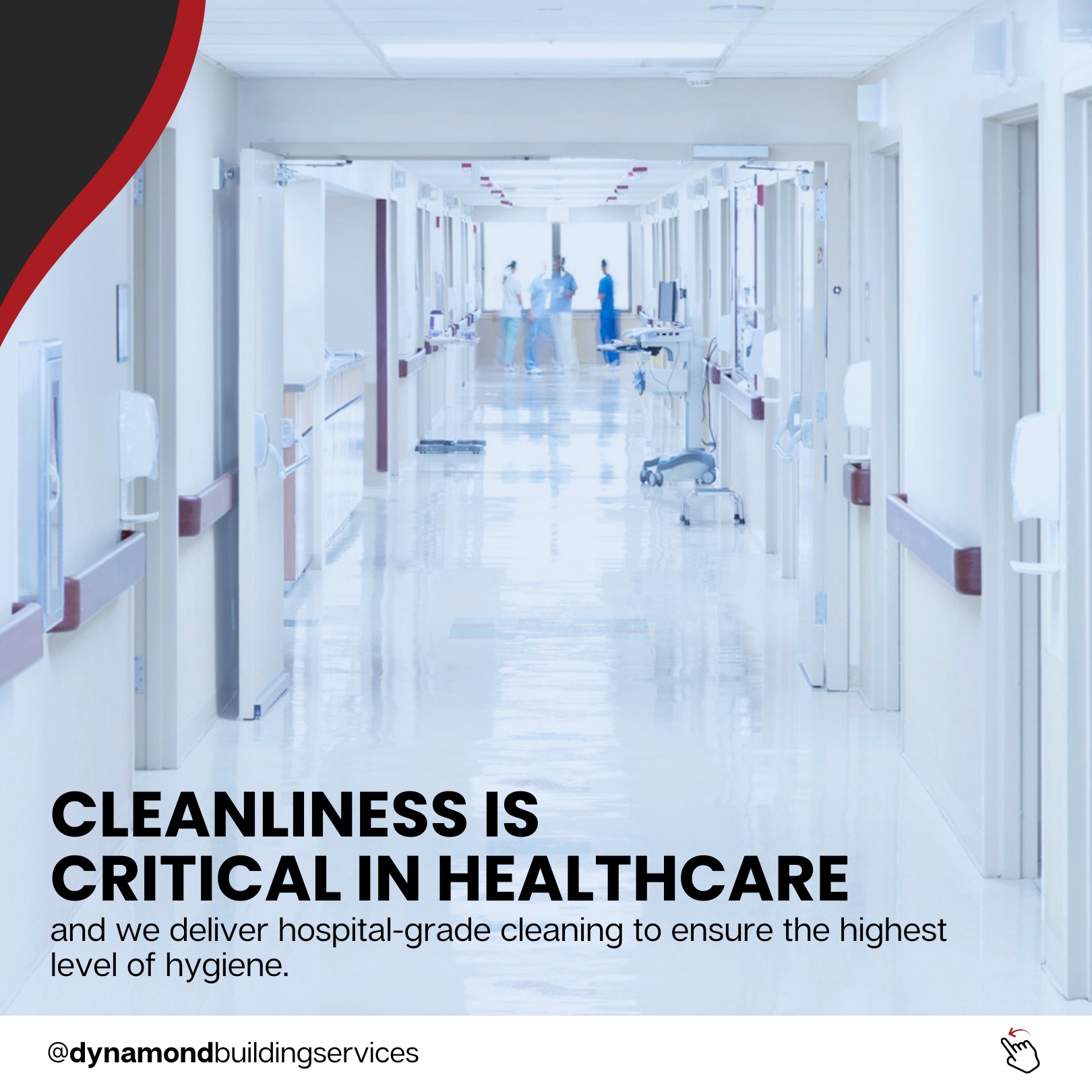 Cleanliness is critical in healthcare, and we at Dynamond Building Services deliver hospital-grade cleaning to keep your facilities spotless and safe. Trust us to provide the highest level of hygiene and care.
Call us today and stay tuned for specials and updates about our services.
