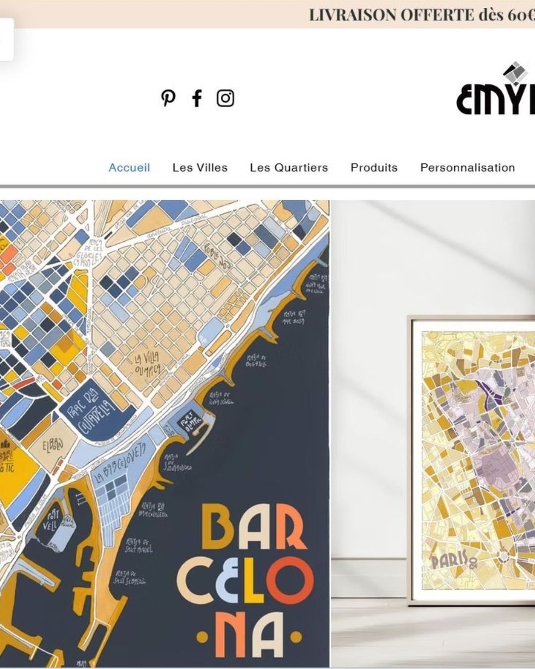 🎨Emylo.fr...Trouvez, personnalisez, commandez en un clin d'œil !
Je suis ravie de vous présenter la toute nouvelle version de mon site web...ENFIN ! Pas mal de boulot, en effet, pour le rendre plus fluide, plus intuitif et plus agréable à parcourir 😉
✨ Découvrez une navigation repensée :
📌Une organisation claire par LIEUX pour trouver rapidement ce que vous cherchez : VILLES ou QUARTIERS.
📌Des catégories de PRODUITS détaillées pour vous guider dans vos choix.
📌Toutes les informations sur les possibilités de PERSONNALISATION pour créer un produit unique qui vous ressemble.
N'attendez plus pour découvrir cette nouvelle expérience :
✅Rendez-vous sur emylo.fr (lien dans ma bio)
✅Explorez les différentes collections et laissez-vous inspirer.
✅Si vous avez aimé : sauvegardez, likez et partagez !
Merci à tous pour votre soutien et votre fidélité ! J'espère que cette nouvelle version vous plaira. De nouvelles cartes sont en cours...restez connectés !
#affichespersonnalisées #plandeville #plandevilleillustré #mapart #mapartwork #affichedeco #decoration #decorationideas #wallart #wallartdecor #artpainting #illustrationsartist #illustrationstyle #illustrationsofinstagram #toulouse #toulouse_tlse #toulousemaville #toulousefr#toulouseactu #parís #parisfr #bordeauxmaville #bordeauxmétropole #Nice #nicefrance #nicefranceriviera #marseillecity #marseillemaville #emylo #emyloart