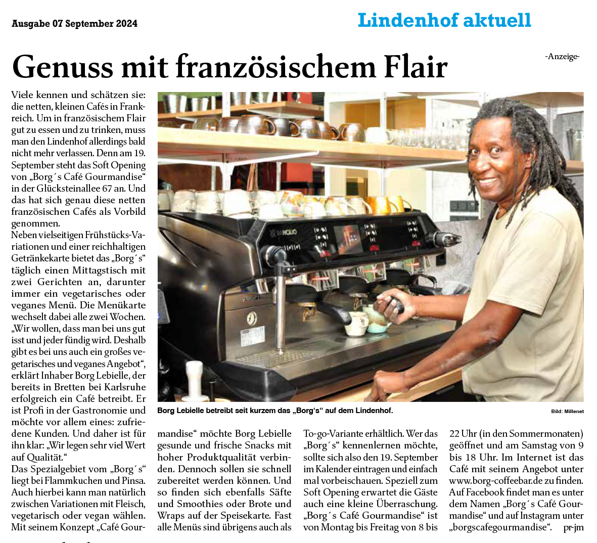 Aktueller Beitrag von Lindenhof Aktuell. Morgen, den 19.09. geht es los mit dem Soft Opening. Wir freuen uns auf Euren Besuch.